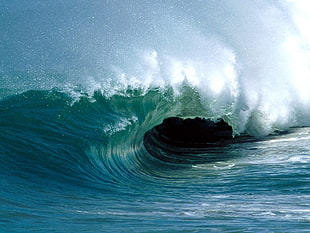 sea wave, water, sea, waves HD wallpaper