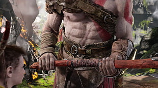 God of War Kratos, God of War, Kratos, video games, God of War (2018)