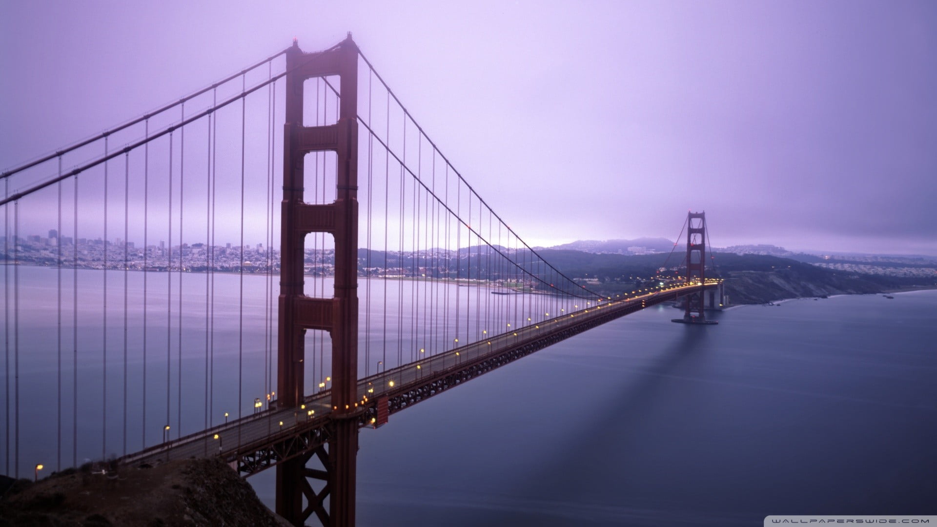 Golden Gate bridge, San Francisco, Golden Gate Bridge, bridge, river, mist