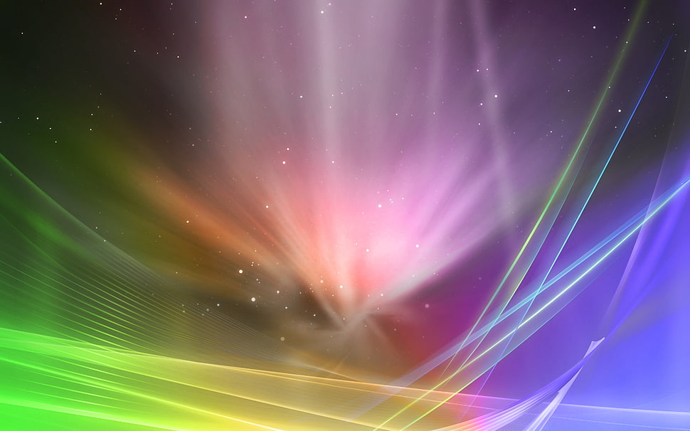 aurora light HD wallpaper
