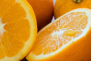 slice orange fruits closeup photo HD wallpaper