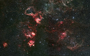 black sky, stars HD wallpaper