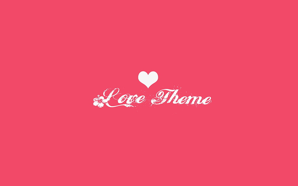 love theme text illustration, love, pink, simple, heart HD wallpaper