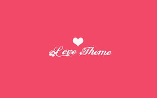 love theme text illustration, love, pink, simple, heart