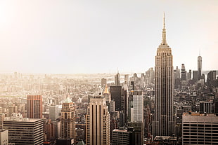 Empire State Building, New York City, city, building