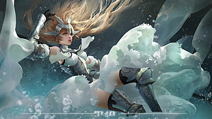 female anime character, Jeanne d'Arc, Ruler (Fate/Apocrypha), Fate/Grand Order, anime girls HD wallpaper