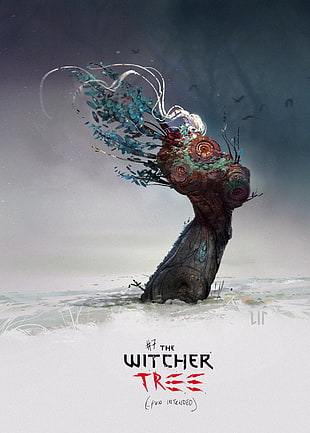 The Witcher Tree, artwork, digital art, The Witcher 3: Wild Hunt