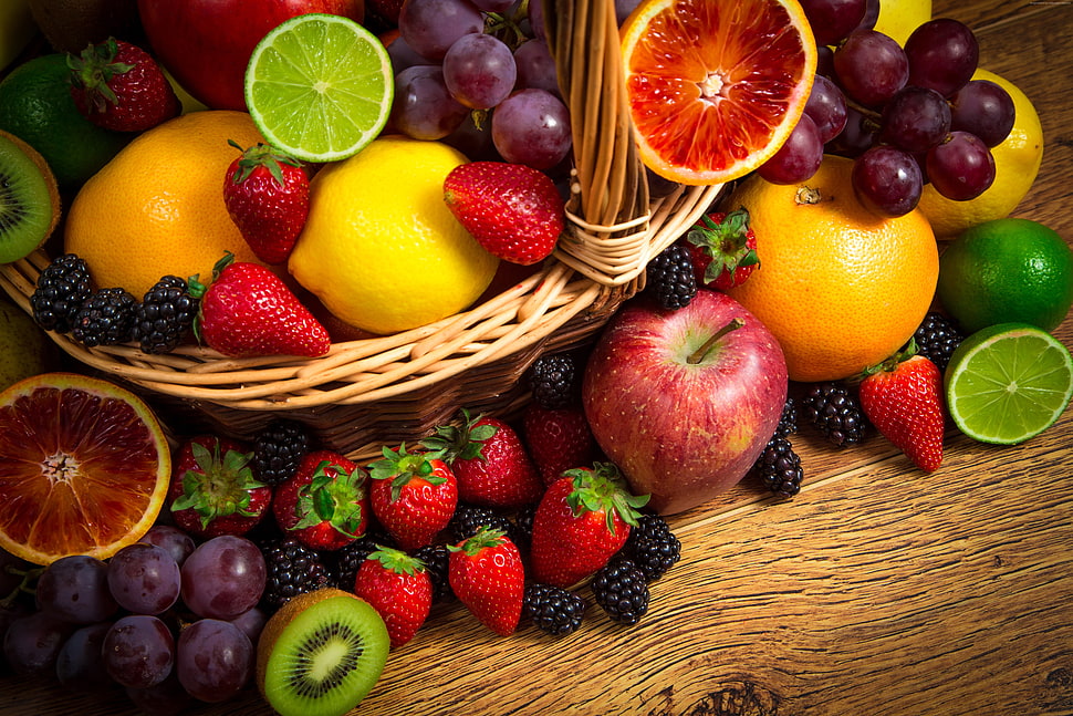 assorted fruits HD wallpaper