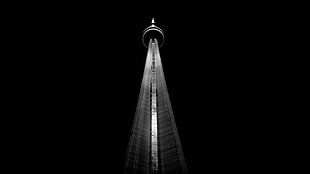 CM Tower, Toronto Canada, simple, simple background, minimalism, black background HD wallpaper