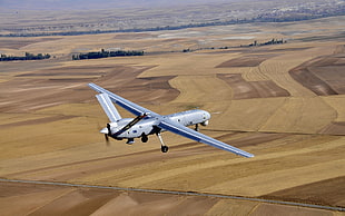 gray plane, aircraft, military aircraft, UAVs, Turkish Aerospace Industries