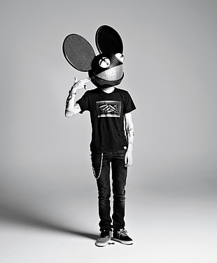 man with black mouse head mask, deadmau5, Eletronic, music, electronic music