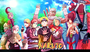 Naruto illustration, Fù  (Naruto), Gaara, Han (Naruto), Killer Bee HD wallpaper