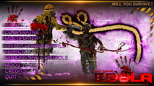 Ebola game application screenshot, Ebola