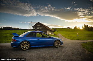 blue coupe, JDM, Speedhunters, Subaru, Subaru Impreza WRX STi HD wallpaper