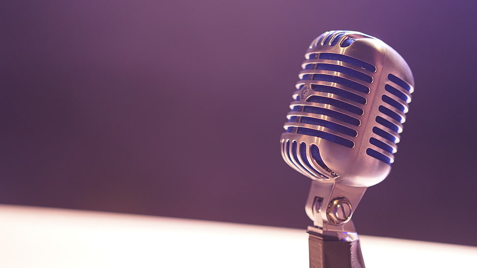 gray condenser microphone, Microphone, Device, Electroacoustics HD wallpaper