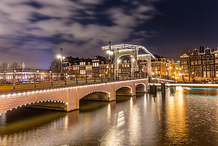 landscape photo of canal, amsterdam