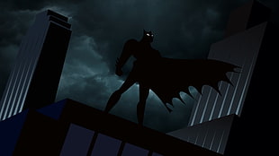 Batman cartoon illustration, Batman, animated series, Gotham City, batman the animated series