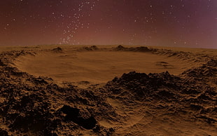 brown sand, space, Space Engine HD wallpaper