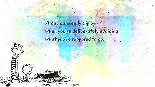 black text, quote