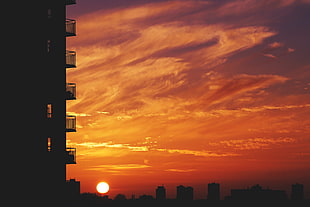 golden hour, Balcony, Sunset, Sky HD wallpaper