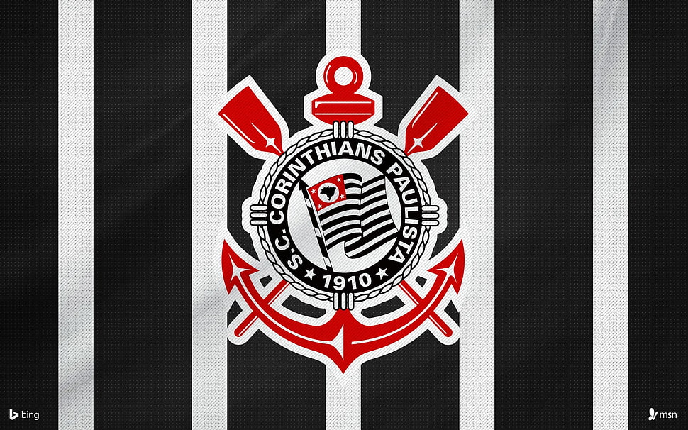 1910 Corinthians Paulista logo, soccer, Corinthians HD wallpaper