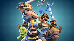 cartoon characters wallpaper, Clash Royale, Goblins, Prince, knight