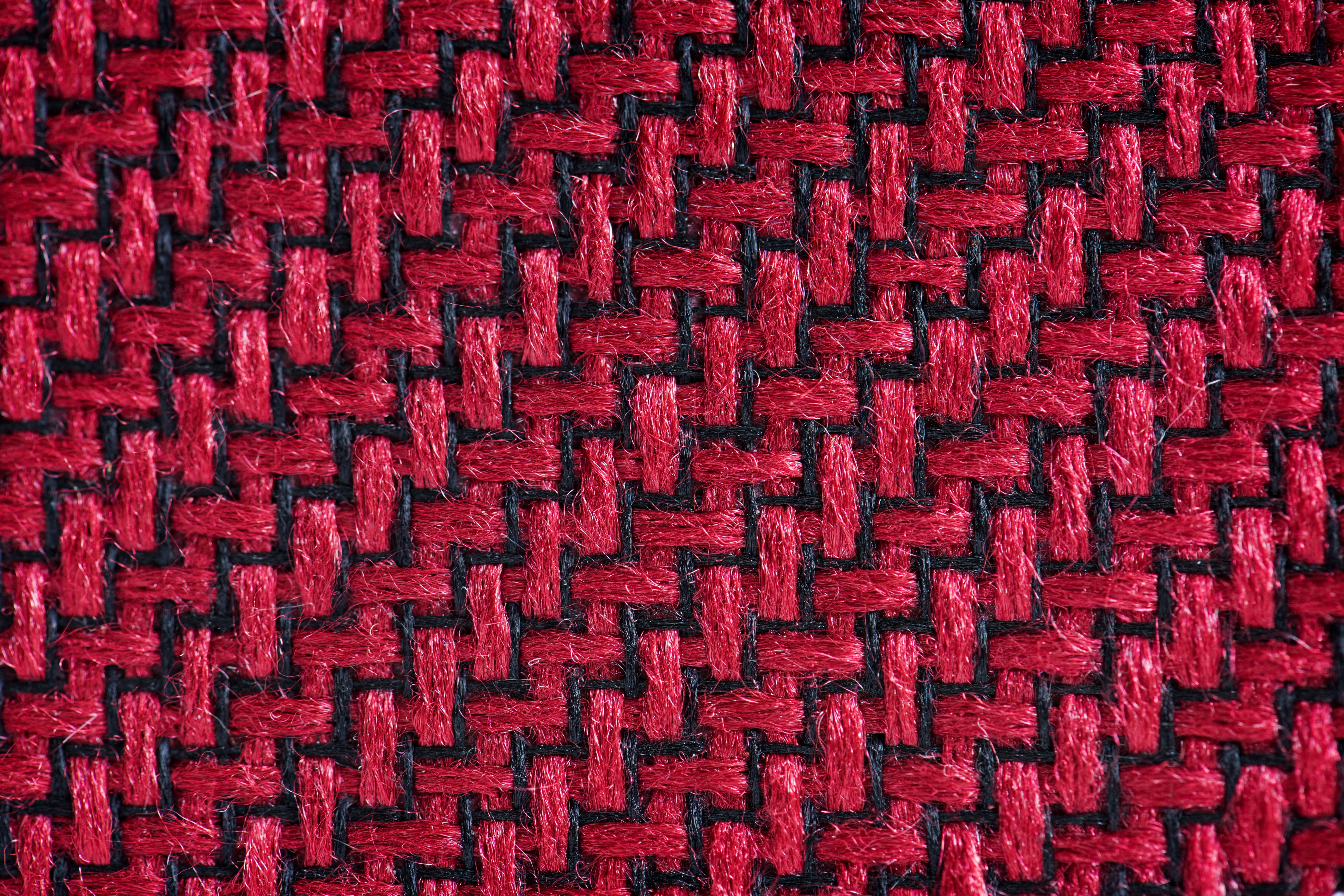 red and black woven