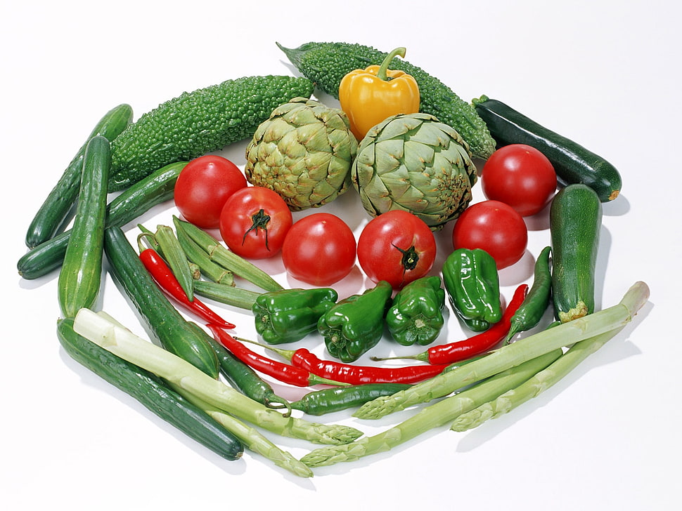 assorted vegetables HD wallpaper