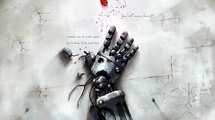 right hand painting robot HD wallpaper