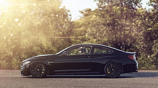 black coupe, BMW M4, Gran Turismo 6, vehicle, car HD wallpaper
