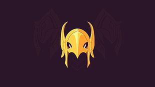 yellow mask, video games, League of Legends, Azir, armor