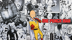 One Punch Man manga, One-Punch Man, Saitama HD wallpaper