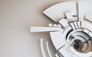 white and gray wallpaper, abstract