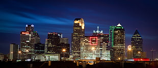 panoramic photo of cityscape, dallas HD wallpaper