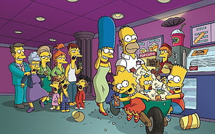 Simpson wallpaper, The Simpsons, Homer Simpson, Marge Simpson, Lisa Simpson