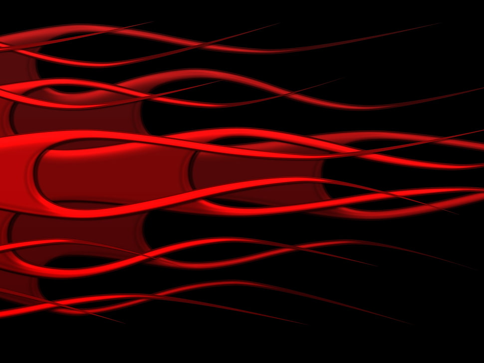 red illustration HD wallpaper