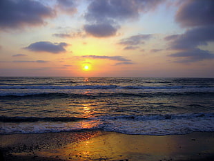 body of water during sunset, herzliya, israel