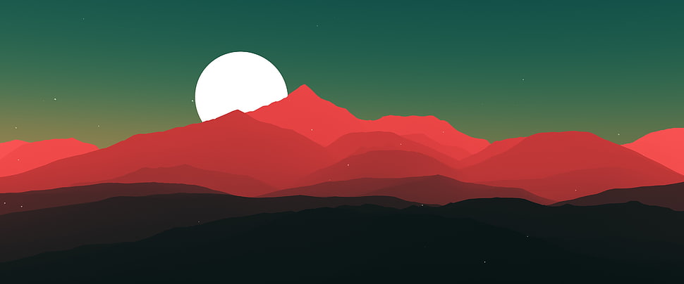 sundown artwork HD wallpaper