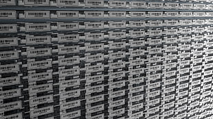 white barcode stickers, digital art, data