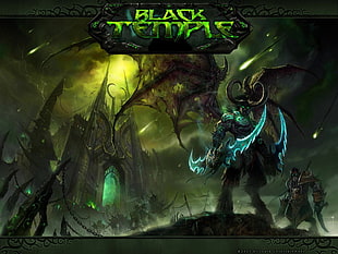 Dota 2 Black Temple Terrorblade digital wallpaper, Illidan, Illidan Stormrage, World of Warcraft: The Burning Crusade, World of Warcraft