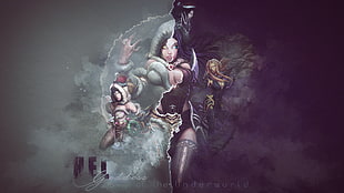 Hel Goddess The Underworld poster screenshot, Smite, moba, mmorpg, thigh-highs