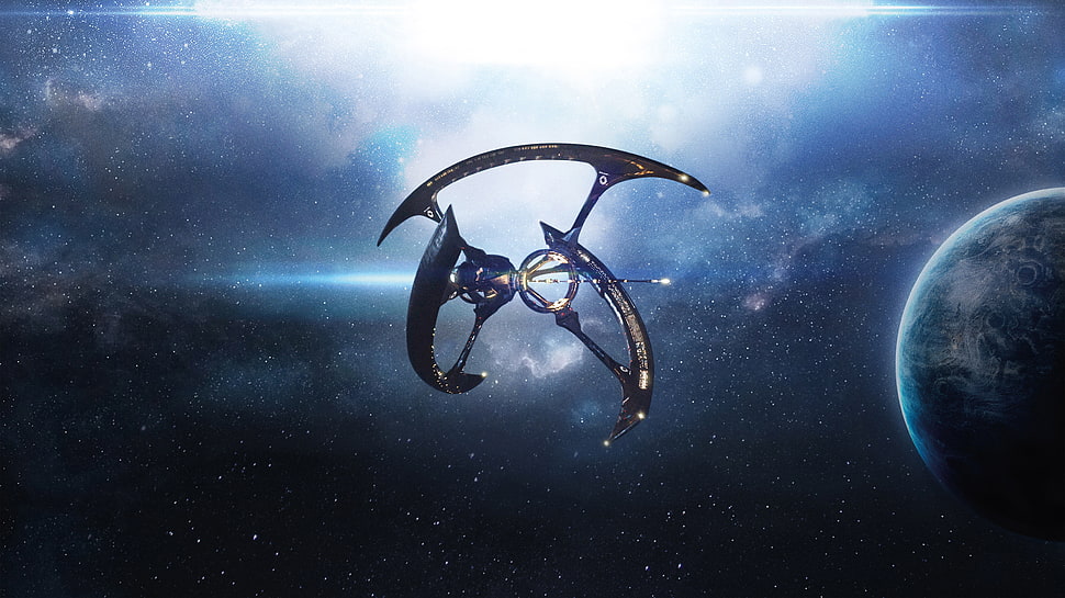 stainless steel object on universe HD wallpaper
