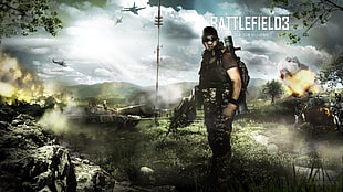 Battlefiled3 digital wallpaper