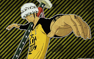 One Piece character, One Piece, Trafalgar Law, heart pirates, anime HD wallpaper