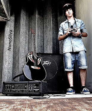 Nuno Silva poster, music, guitar, men, musical instrument HD wallpaper