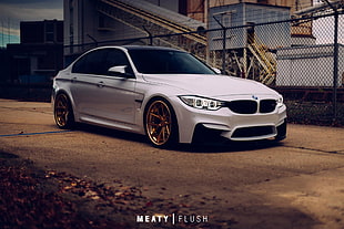white BMW sedan, BMW M3 , car, BMW HD wallpaper