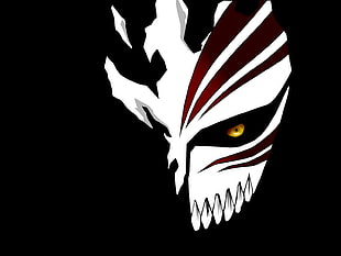 Ichigo mask graphic wallpaper, Bleach, anime, eyes