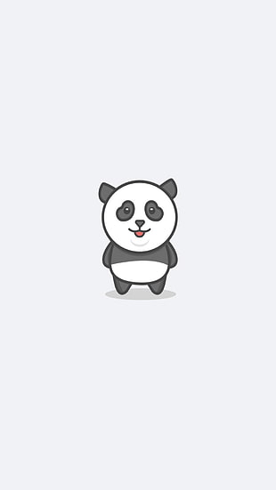 panda illustration, panda