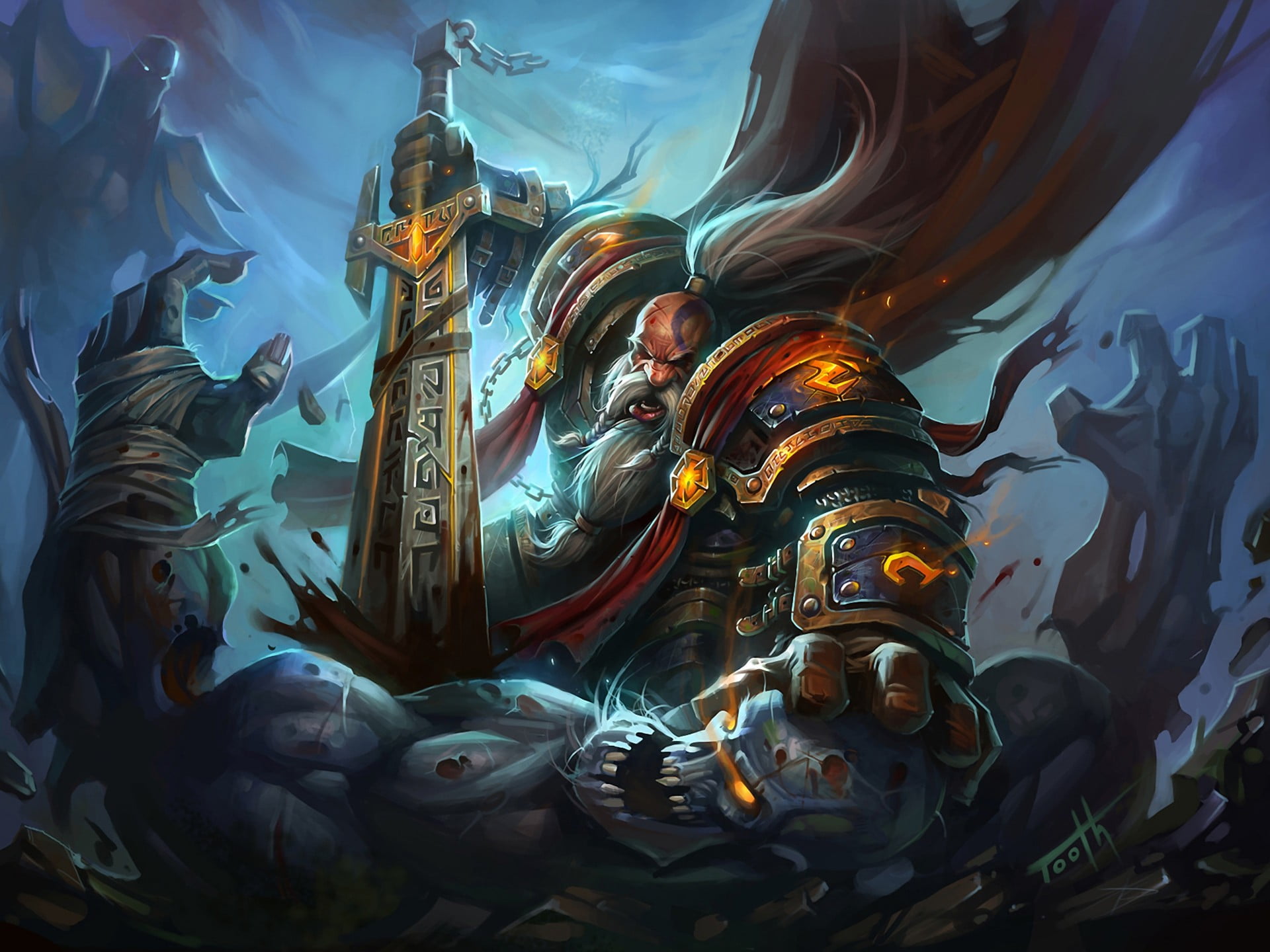 monster character online game wallpaper, dwarfs, Paladin, World of Warcraft, Best tag  kkkkkkk