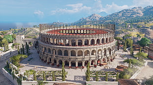 Colosseum, Rome, Assassin's Creed, Egypt, Bayek, Assassin's Creed: Origins HD wallpaper